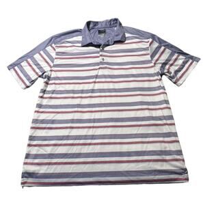 Greg Norman WeatherKnit Play Dry Golf Polo Shirt Men's Size Large Moisture Wicki